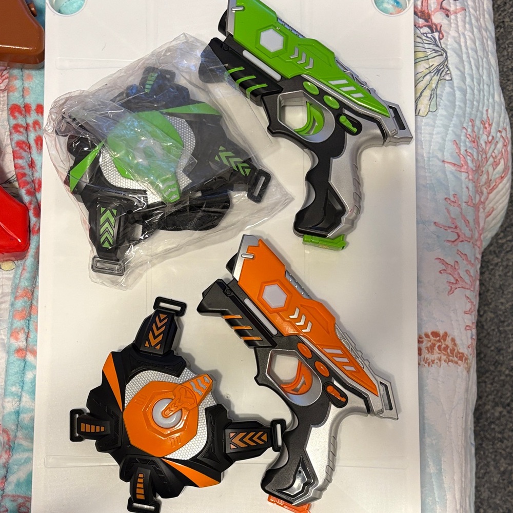 Target Laser Blaster Set - Green and Orange
